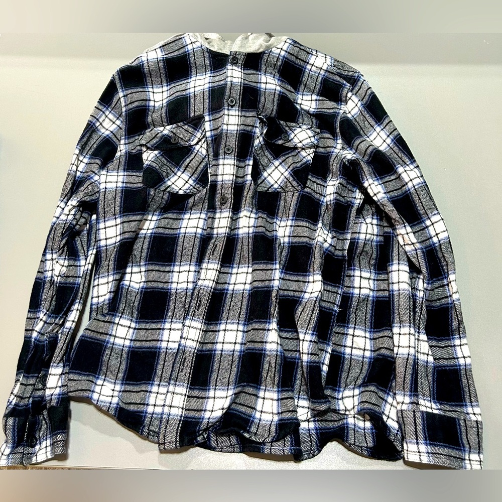 (3 for $25) Bluenotes/Aeropostale Blue and Black Flannel (Men’s XL)